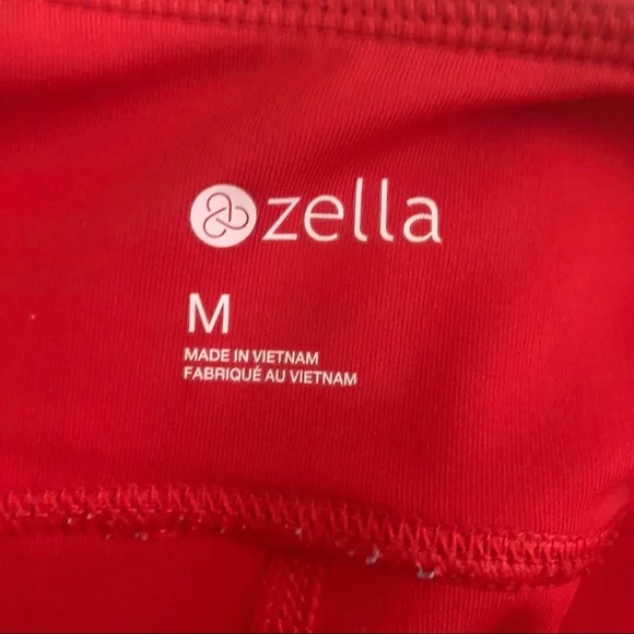 Zella Red Mesh Leggings - Picture 8 of 9
